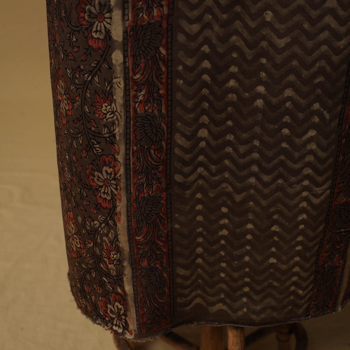 Bagru Hand Block Print Natural Dyed Modal Silk 2pc Unstitched Dress Material Kurta Set 23