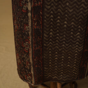 Bagru Hand Block Print Natural Dyed Modal Silk 2pc Unstitched Dress Material Kurta Set 23