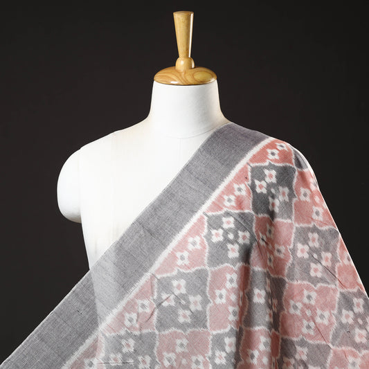 Multicolor - Maniabandha Ikat Weave Handloom Cotton Fabric 14