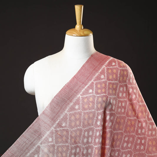 Brown - Maniabandha Ikat Weave Handloom Cotton Fabric 06