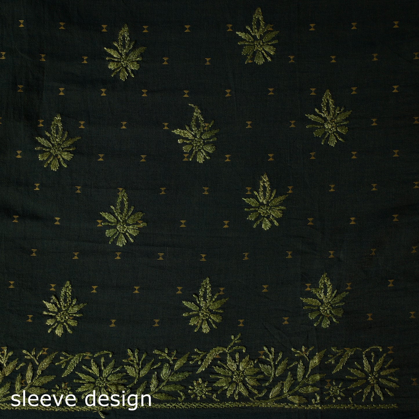 Chikankari Hand Embroidered Cotton Unstitched Kurta Material (3M) 34
