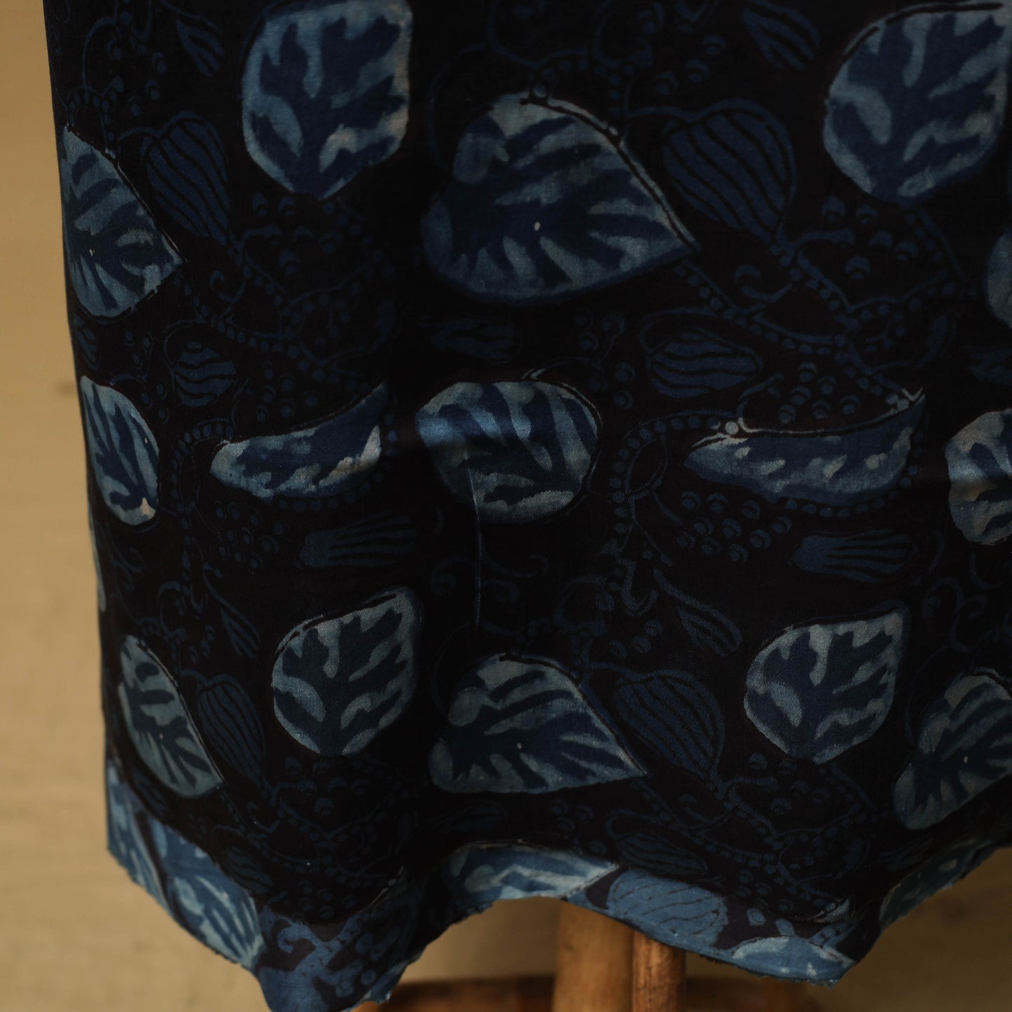 Bagru Hand Block Print Natural Dyed Modal Silk 2pc Unstitched Dress Material Kurta Set 27