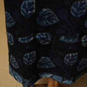 Bagru Hand Block Print Natural Dyed Modal Silk 2pc Unstitched Dress Material Kurta Set 27