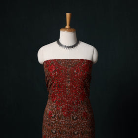 Chikankari Hand Embroidered Cotton Unstitched Kurta Material (3M) 21