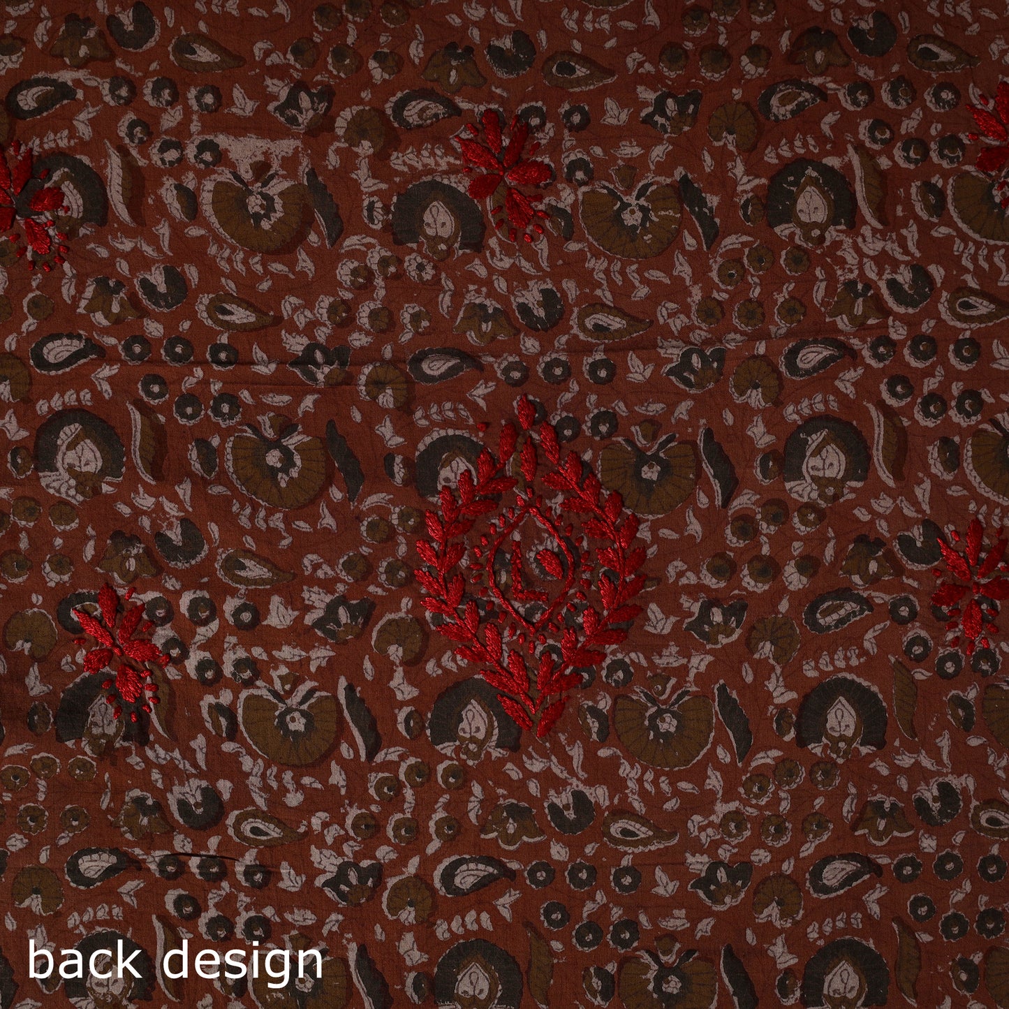 Chikankari Hand Embroidered Cotton Unstitched Kurta Material (3M) 21