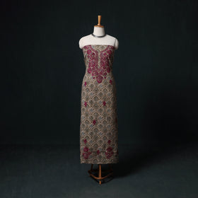 Chikankari Hand Embroidered Cotton Unstitched Kurta Material (3M) 22