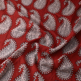 Red Authentic Bagh Print Fabric from Madhya Pradesh