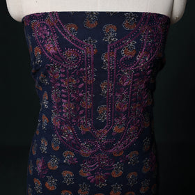 Chikankari Hand Embroidered Cotton Unstitched Kurta Material (3M) 28