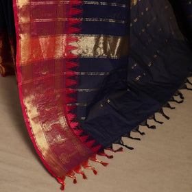 Blue Kandangi Chettinad Cotton Saree with Border