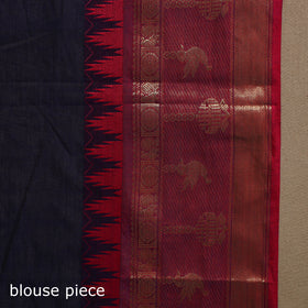 Blue Kandangi Chettinad Cotton Saree with Border