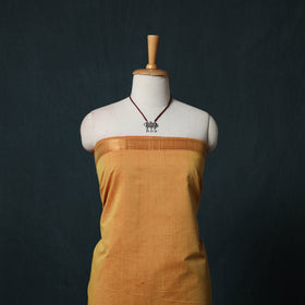 Mangalagiri Handwoven 2pc Cotton Unstitched Dress Material Kurta Set with Jewellery 08
