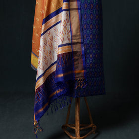 Pochampally Ikat Handloom Sico 2pc Unstitched Dress Material Kurta Set 03