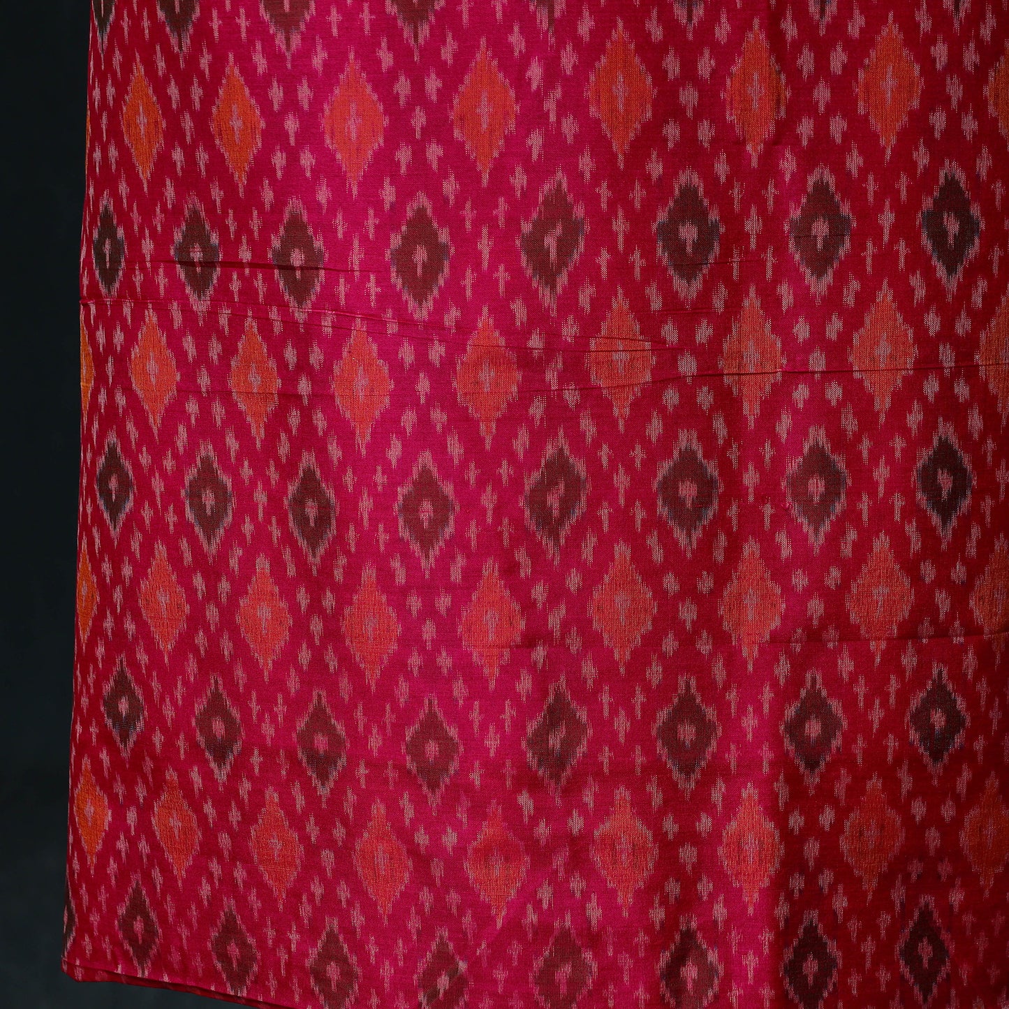 Pochampally Ikat Handloom Sico 2pc Unstitched Dress Material Kurta Set 04