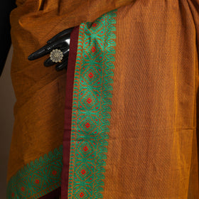 Brown Kandangi Chettinad Cotton Saree with Border