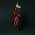 Kutch Bandhani Shibori Tie-Dye Modal Silk 3pc Unstitched Dress Material Suit Set 17