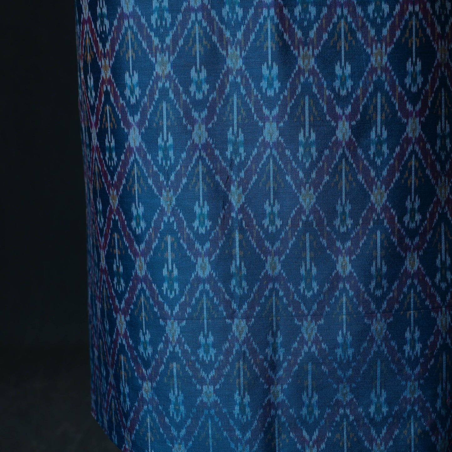 Pochampally Ikat Handloom Sico 2pc Unstitched Dress Material Kurta Set 06
