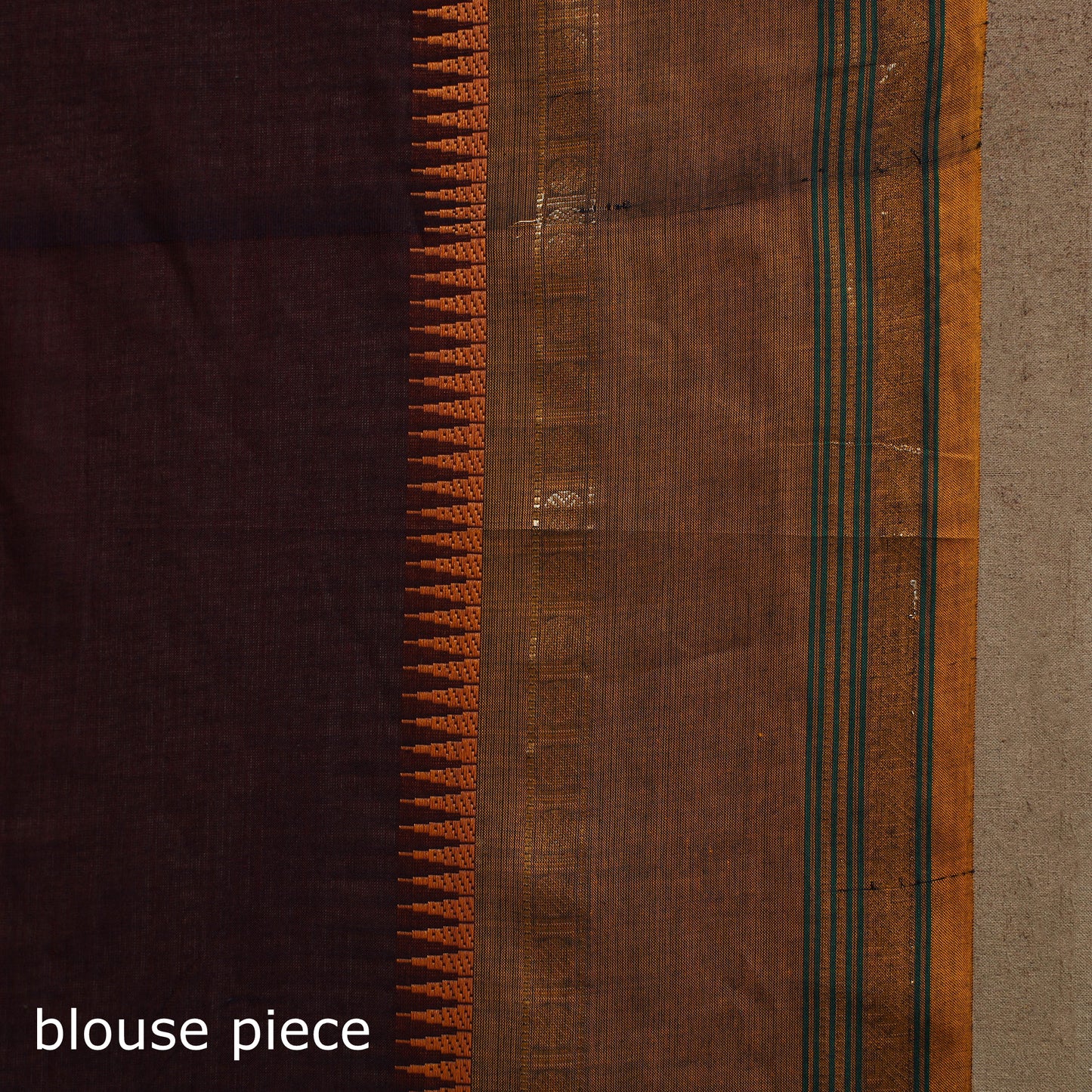 Purple Kandangi Chettinad Cotton Saree with Border