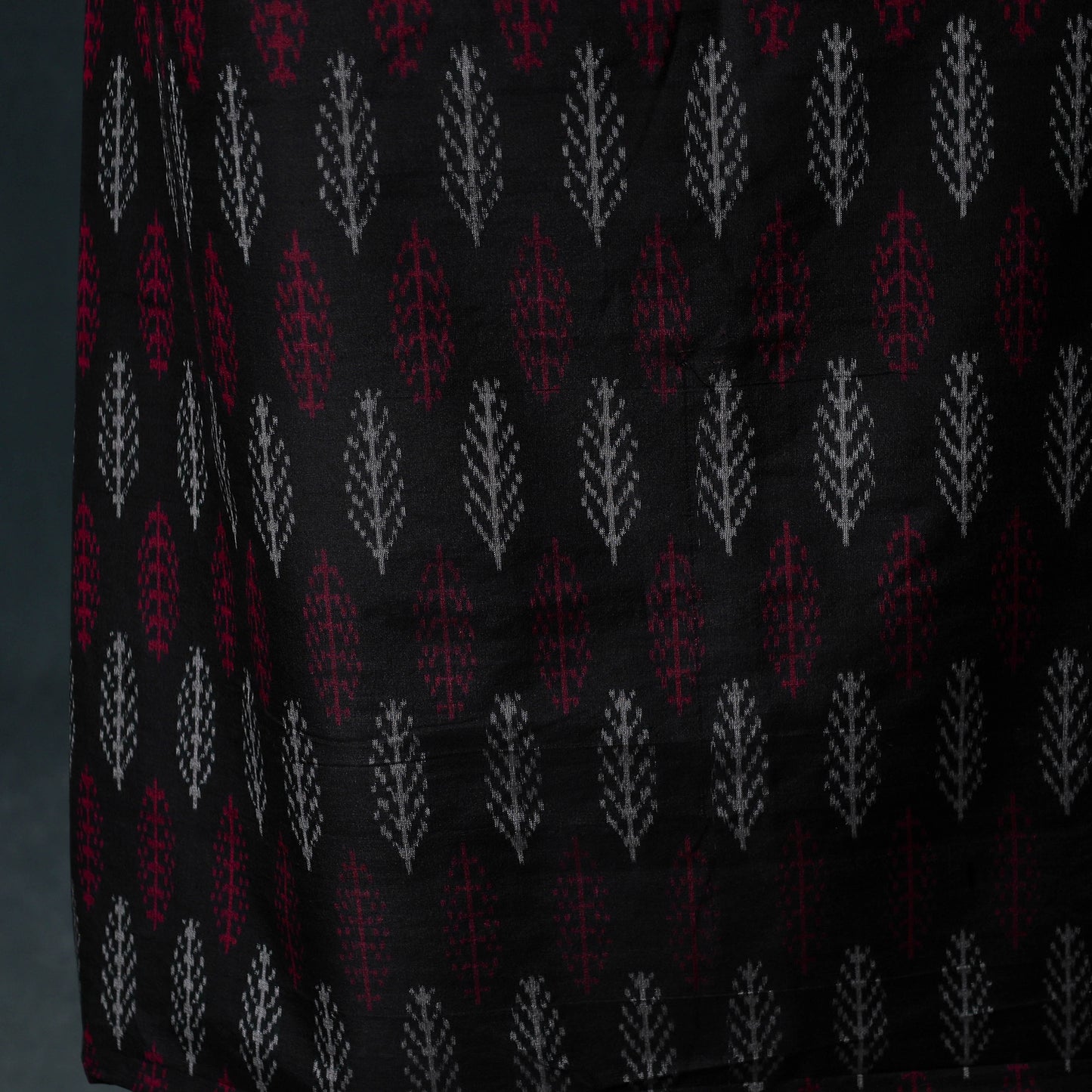 Pochampally Ikat Handloom Sico 2pc Unstitched Dress Material Kurta Set 07
