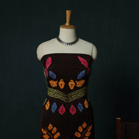 Kutch Bandhani Shibori Tie-Dye Modal Silk 3pc Unstitched Dress Material Suit Set 19