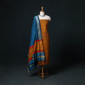Pochampally Ikat Handloom Sico 2pc Unstitched Dress Material Kurta Set 08
