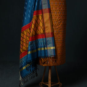 Pochampally Ikat Handloom Sico 2pc Unstitched Dress Material Kurta Set 08