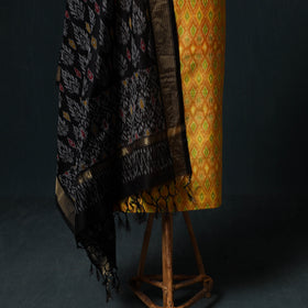 Pochampally Ikat Handloom Sico 2pc Unstitched Dress Material Kurta Set 09