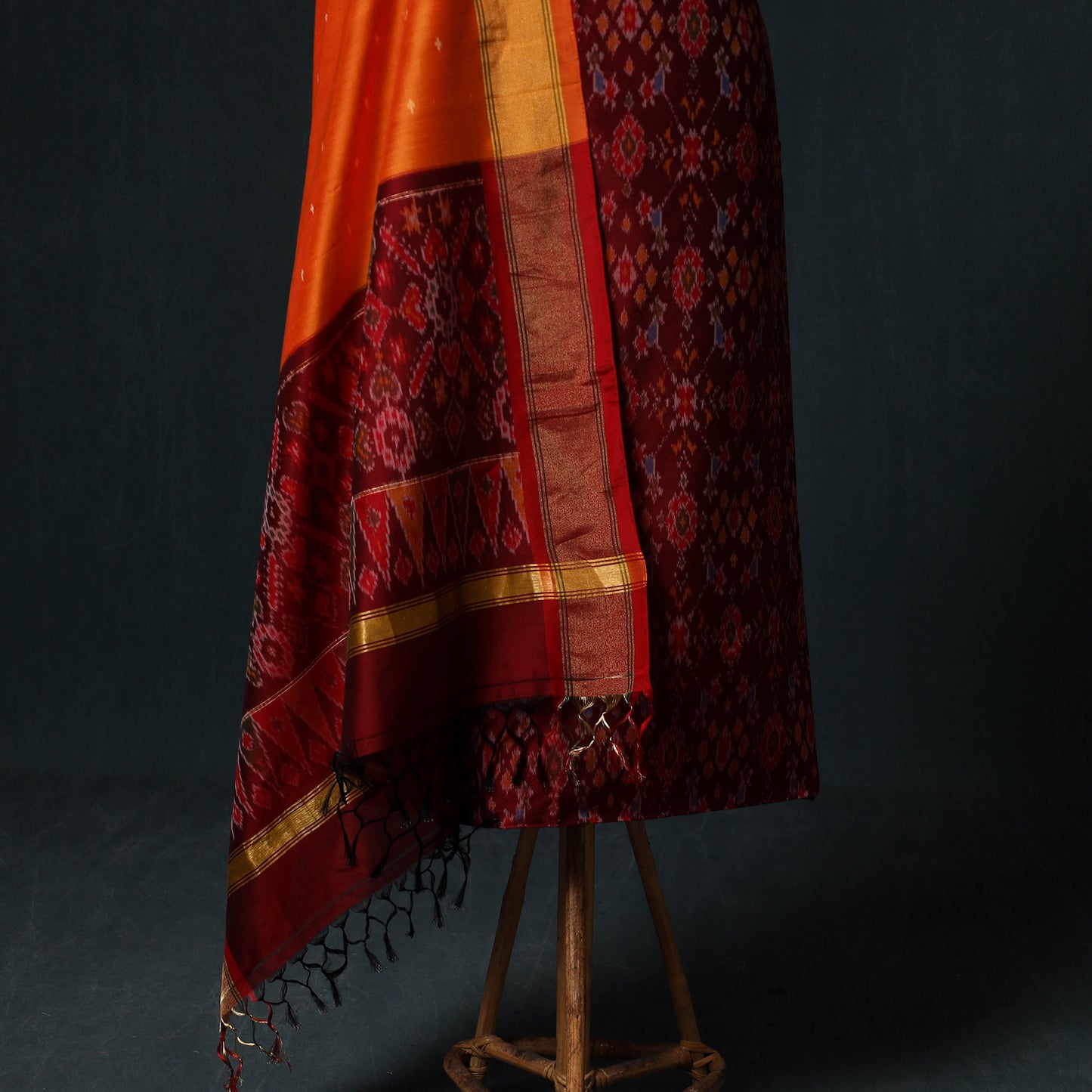Pochampally Ikat Handloom Sico 2pc Unstitched Dress Material Kurta Set 10