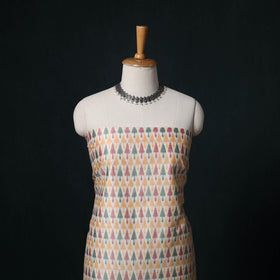 Pochampally Ikat Handloom Sico 2pc Unstitched Dress Material Kurta Set 13