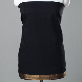  Black 3pc Handloom Cotton Mangalagiri Dress Material