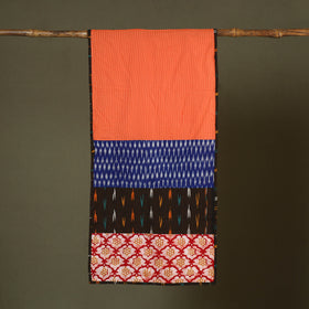 Multicolor - cotton patchwork running stitch plain stole 32