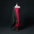 Pochampally Ikat Handloom Sico 2pc Unstitched Dress Material Kurta Set 19