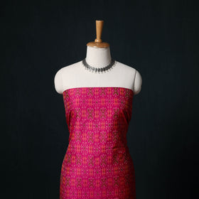 Pochampally Ikat Handloom Sico 2pc Unstitched Dress Material Kurta Set 19