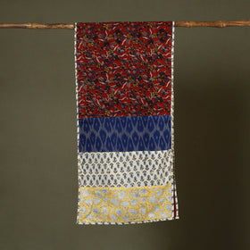 Multicolor - cotton patchwork kalamkari stole 09