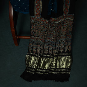 Kutch Ajrakh Bandhani Tie-Dye Modal Silk 3pc Unstitched Dress Material Suit Set 31