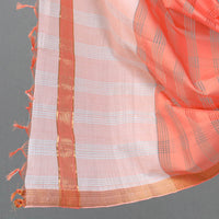 Orange - 3pc Handloom Cotton Mangalagiri Dress Material 21