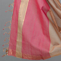 Pink - 3pc Handloom Cotton Mangalagiri Dress Material 22