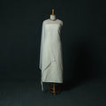 White - Lucknowi Chikankari Hand Embroidered Cotton 3pc Unstitched Dress Material Suit Set 30