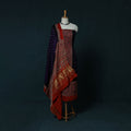 Kutch Ajrakh Bandhani Tie-Dye Modal Silk 3pc Unstitched Dress Material Suit Set 35
