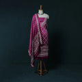 Kutch Bandhani Tie-Dye Modal Silk Embroidered 3pc Unstitched Dress Material Suit Set 24