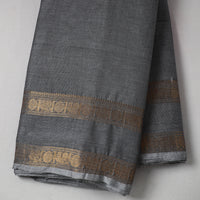 Grey - Cotton Kanchipuram Fabric with Zari Border 31