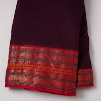 Purple - Cotton Kanchipuram Fabric with Zari Border 36