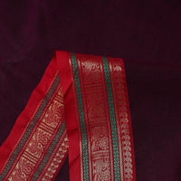 Purple - Cotton Kanchipuram Fabric with Zari Border 36