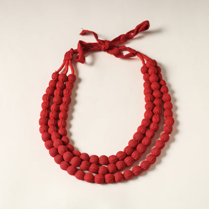 Handcrafted Gamcha Fabart Necklace by Rangila Dhaga
