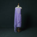 Purple - Lucknowi Chikankari Hand Embroidered Georgette 3pc Unstitched Dress Material Suit Set 47
