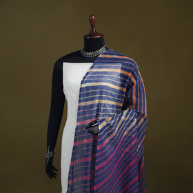 Leheriya Tie-Dye Kota Doria Cotton Dupatta with Tassels 02