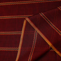 Red - Mercerised Cotton Thread Work Dharwad Fabric 01