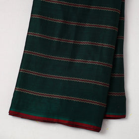 Buy Green Mercerised Cotton Thread Work Dharwad Fabric