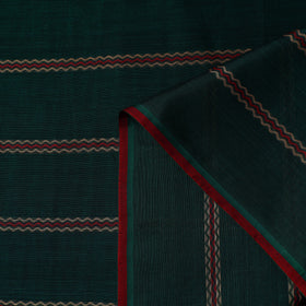 Buy Green Mercerised Cotton Thread Work Dharwad Fabric