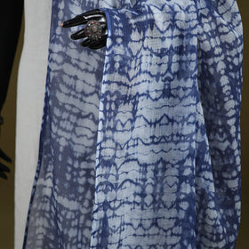 Shibori Tie-Dye Kota Doria Cotton Dupatta with Tassels 08