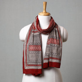  Bagh Hand Block Printed Cotton Stole 